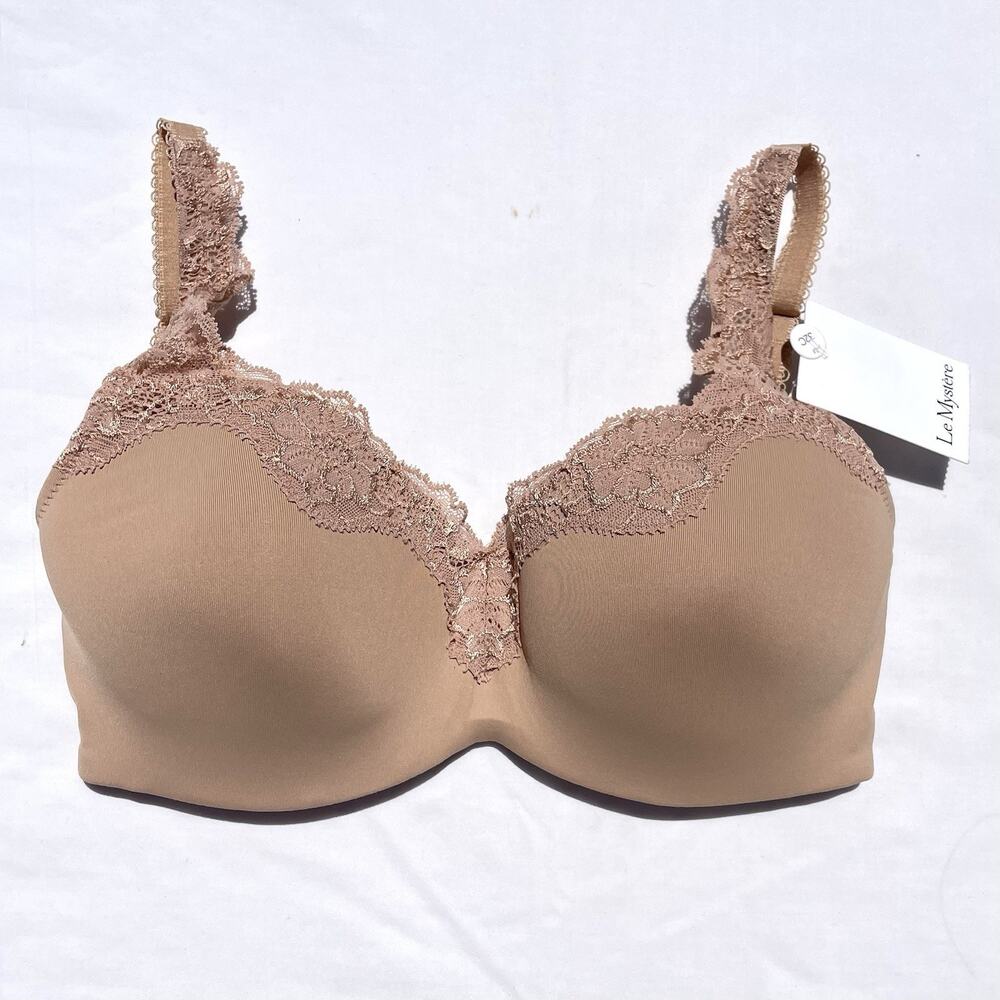 Le Mystere Lace Tisha Underwire Bra 32C Beige